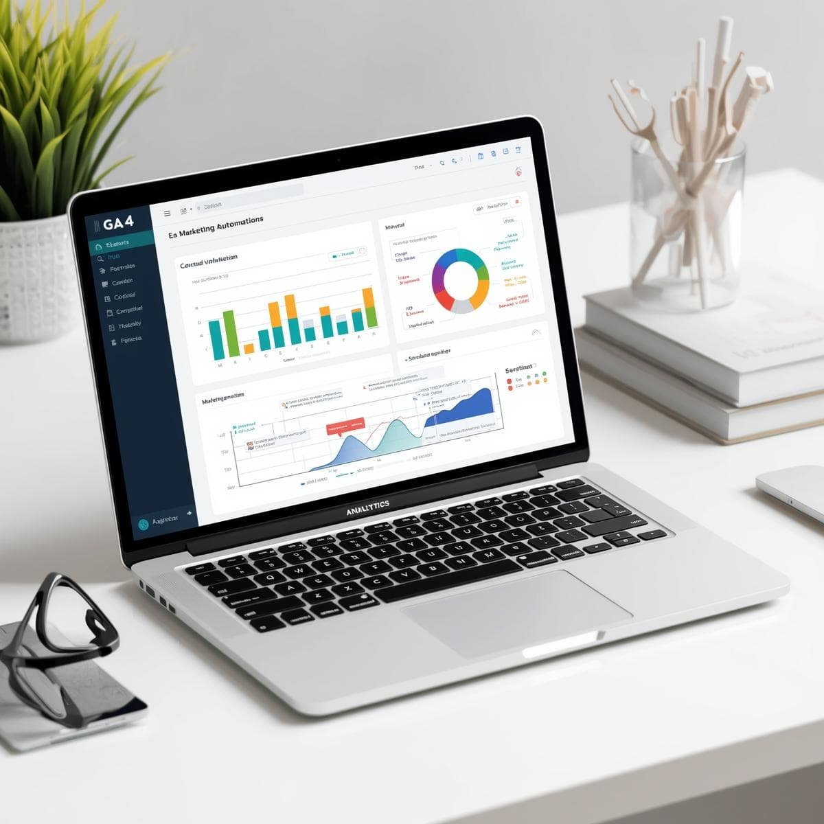 Analytics and automation hero visual